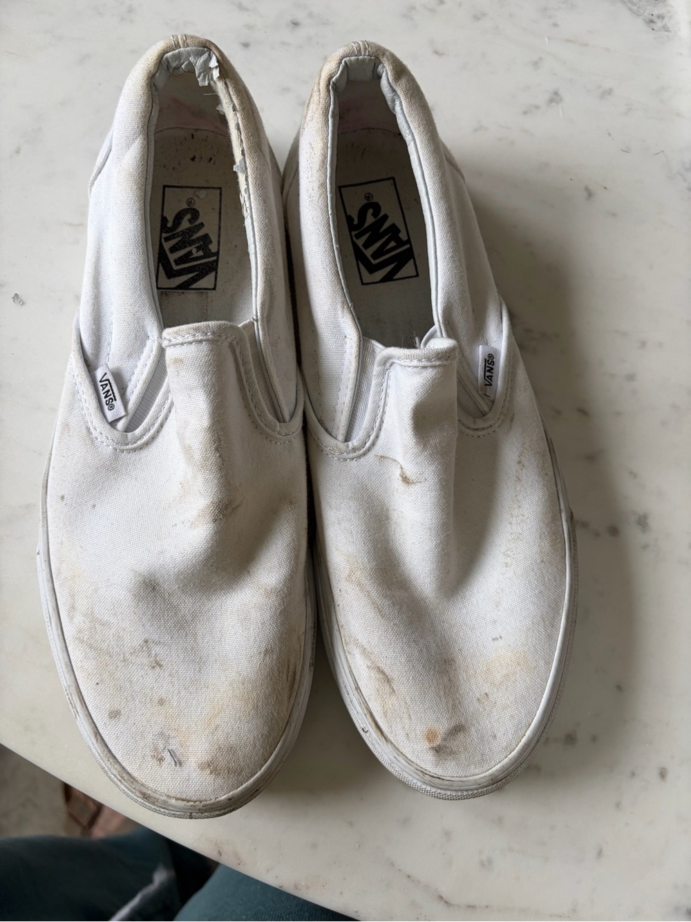 Vans Slip-On Shoes White Canvas